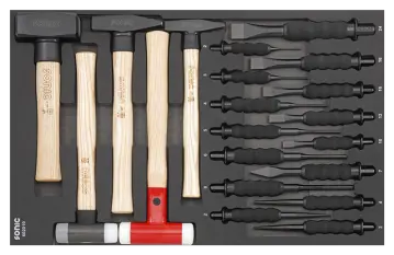 Chisel & hammer set, SFS 20-pcs redirect to product page